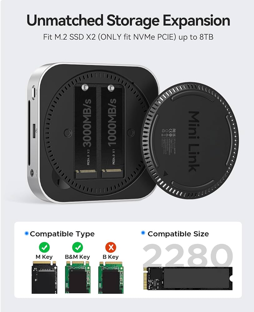 Amazon | ORICO USB4 40Gbpsハブ Mac mini M4用 7-in-1